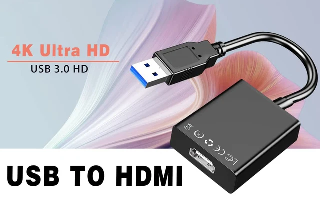 Adattatore USB A HDMI 1080P - Per PC, Laptop, Proiettori, Compatibile Con Windows/Android