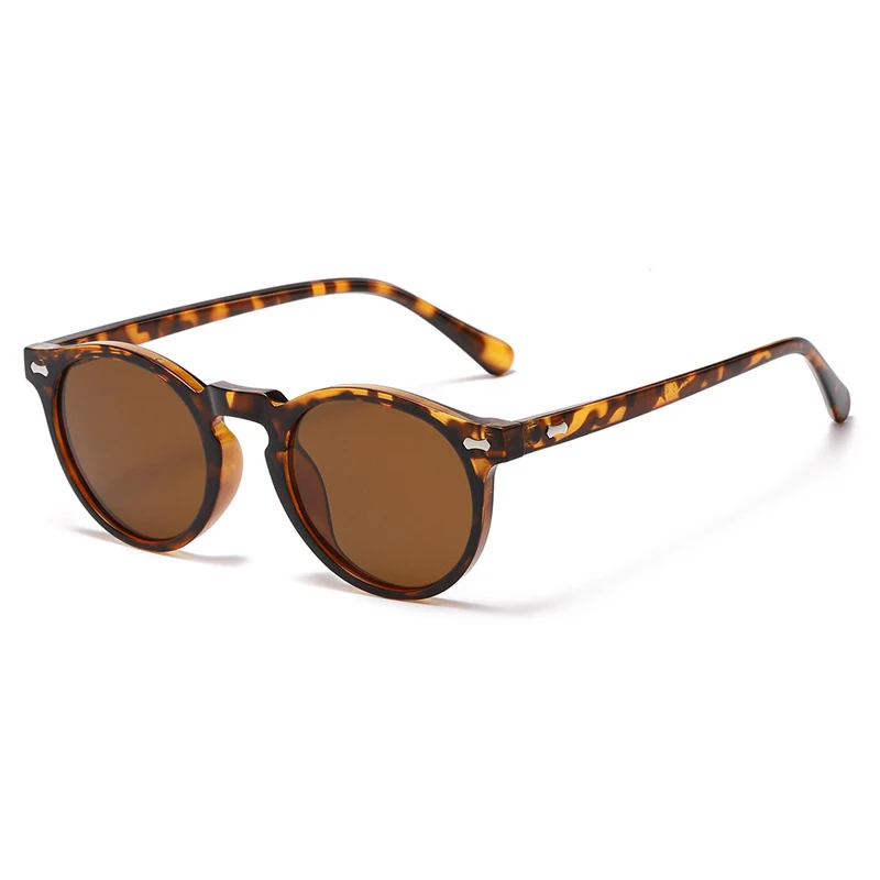 Vintage-Style Unisex Polarized Round Sunglasses - Fashionable Retro Eyewear