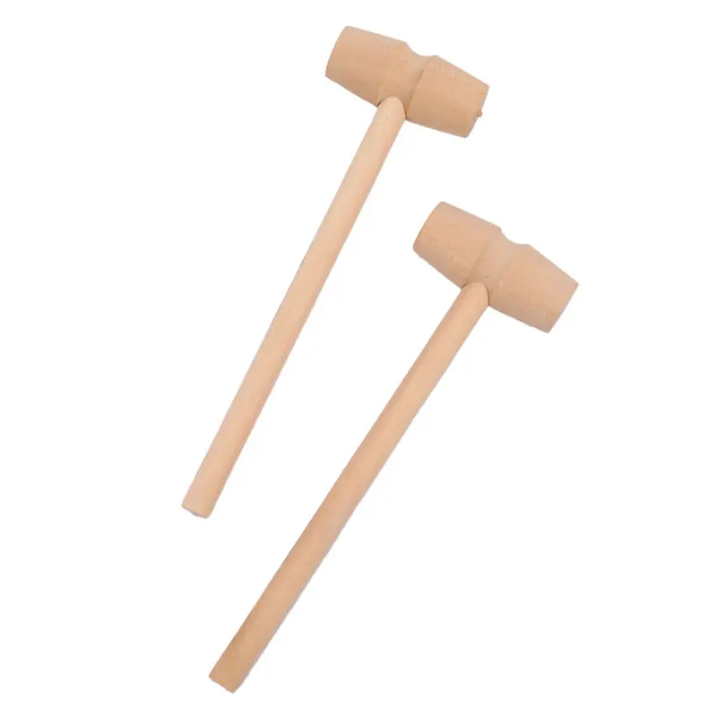 10 Pieces Mini Wooden Hammer Balls Toy Pounder Replacement Wood Mallets Baby mini hammer