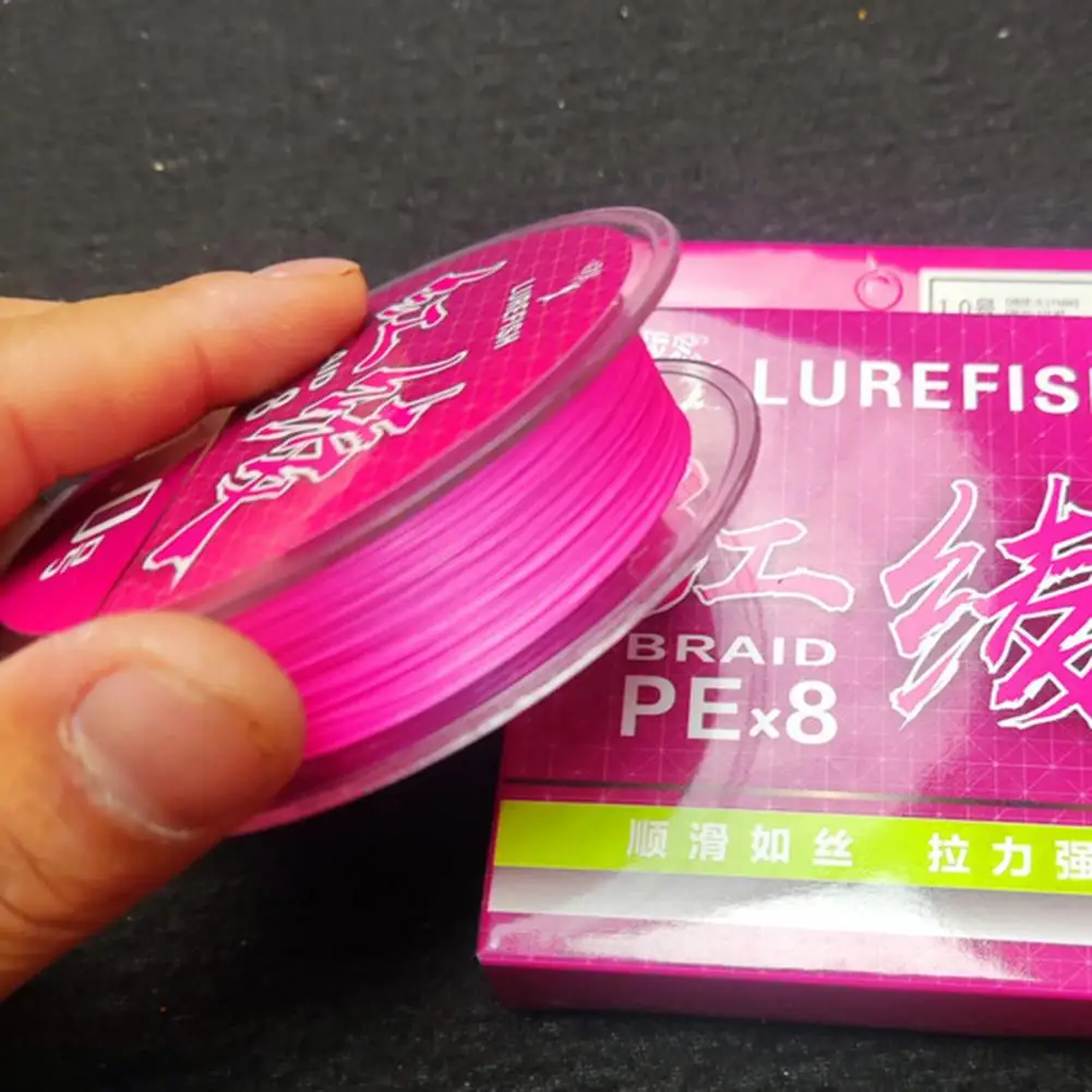 Fishing Line 1 Roll Reliable Smooth PE Material Pink 8 Braided Fishing Line  Angling Supplies