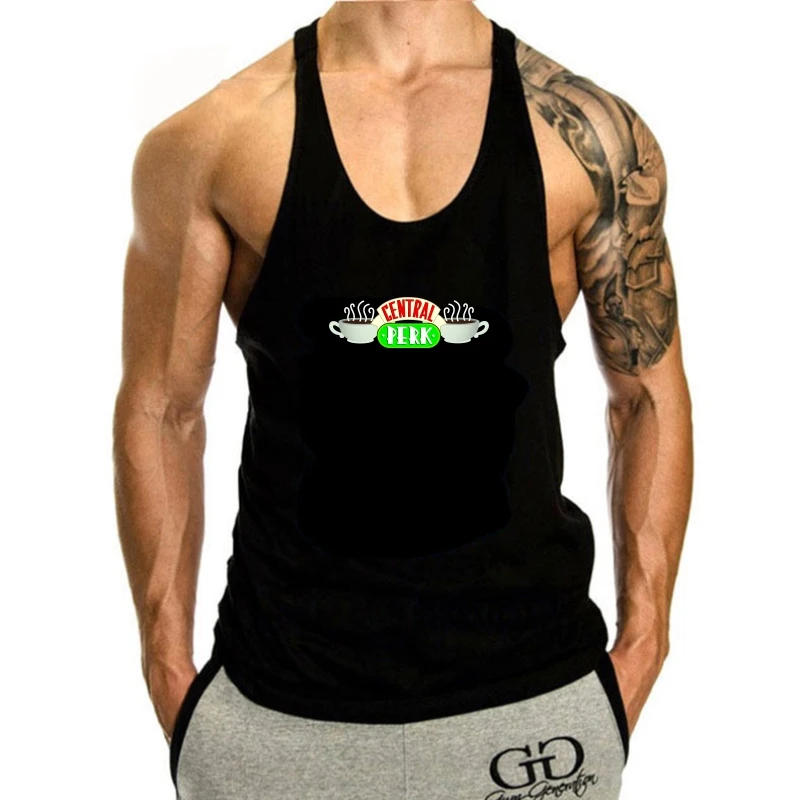 

2024 Summer Style tank top men New Official Licensed Friends TV Show Central Perk Cafe Coffee Shop tank top men S-2X Hip-Hop Ca