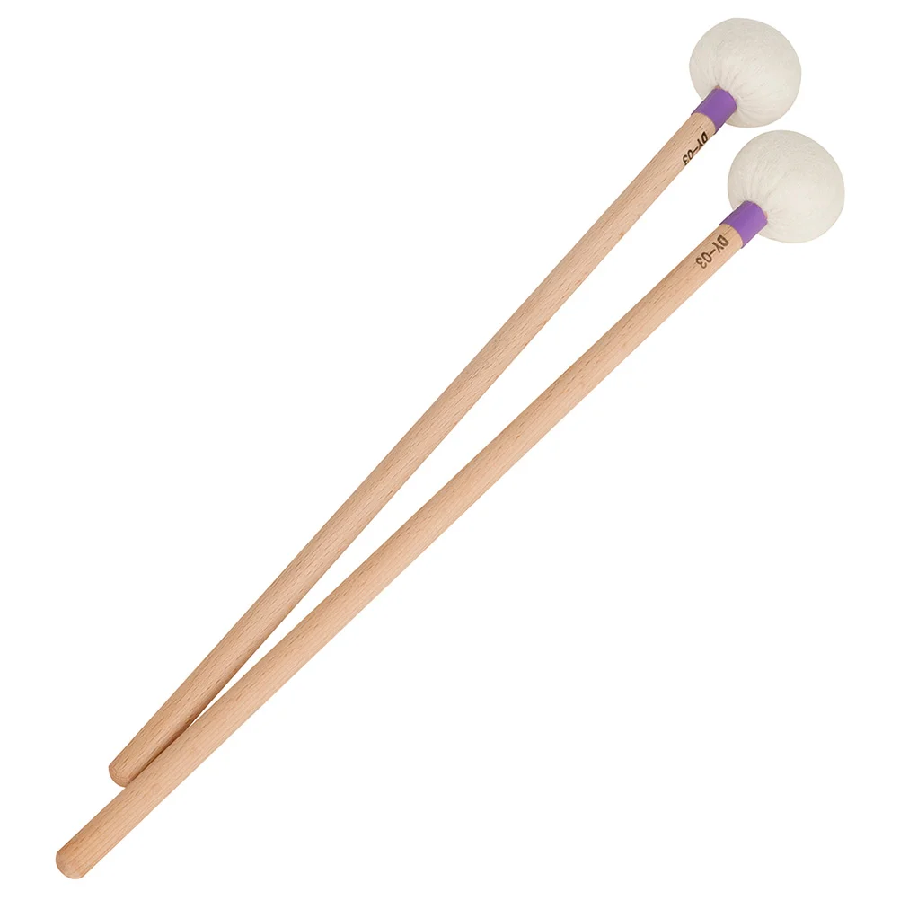 팀파니 스틱 드럼 스틱 키트, 타악기 악기용 펠트 액세서리, 해머 메이플, 2 개