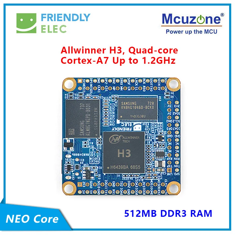 Friendlyelec Nanopi Neo Core 512mb Allwinner h3 Quad-core Cortex-a7 Ubuntucore com Núcleo Principal 4.x. y