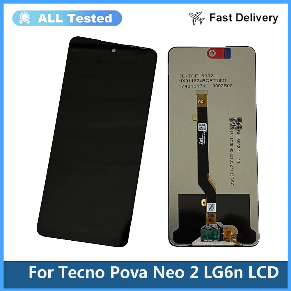 

6.82'' Tested For Tecno Pova Neo 2 LCD LG6n Display Touch Screen Digitizer Assembly Replacement For Tecno Pova Neo2 LCD