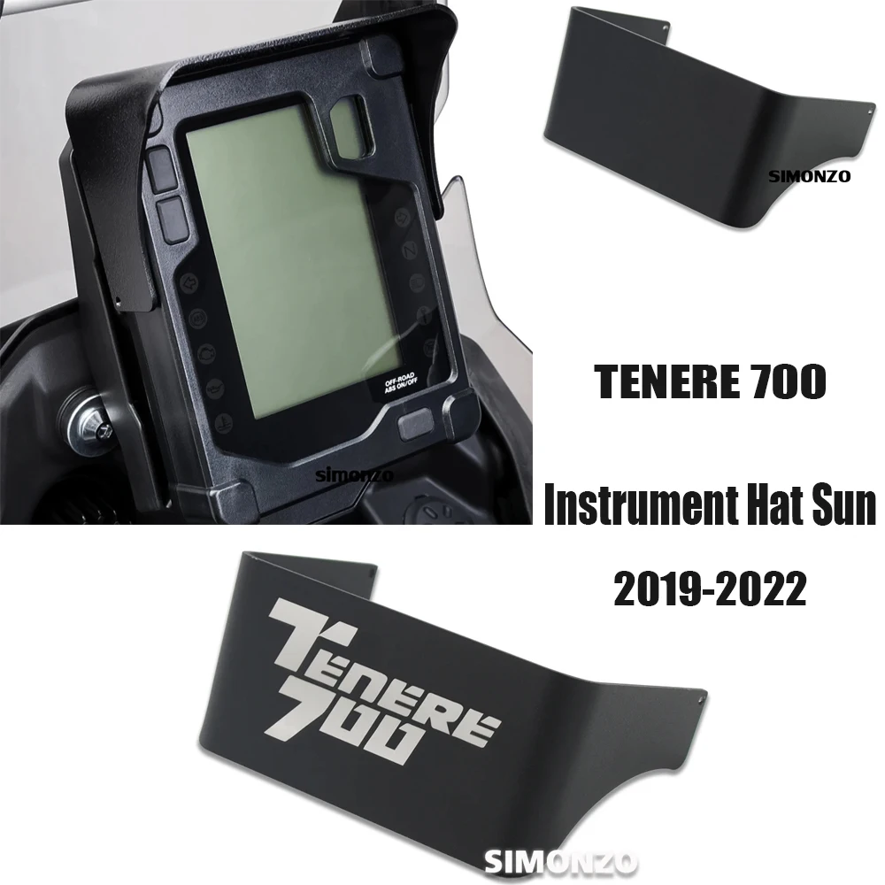 

For YAMAHA Tenere 700 T700 T7 Instrument Visor Cover Guard Cockpit Anti-Glare Cover TENERE 700 2019-2021