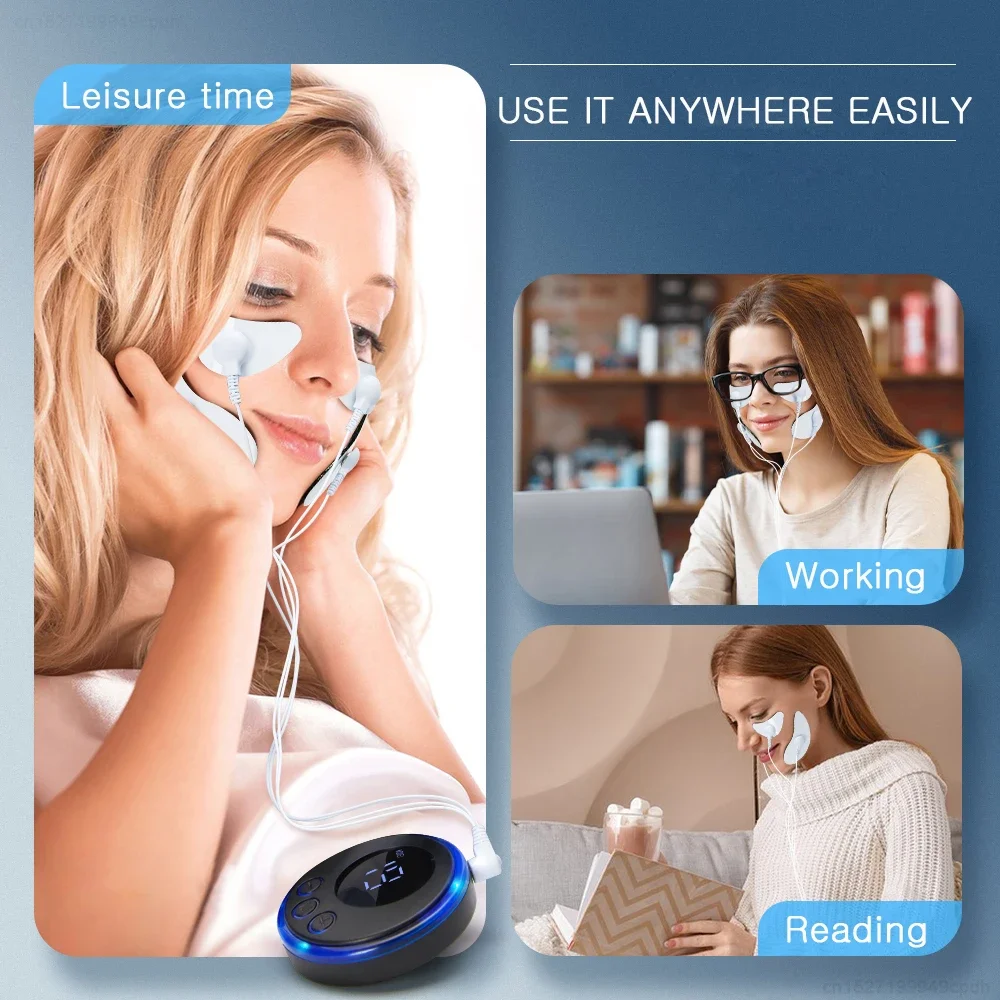 Facial Massager Facial Massage Instrument Beauty Instrument EMS Facial Massager Microcurrent Muscle Stimulator Facial Lifting Skin Tightening Anti-Wrinkle Muscle Stimulator Beauty Devic