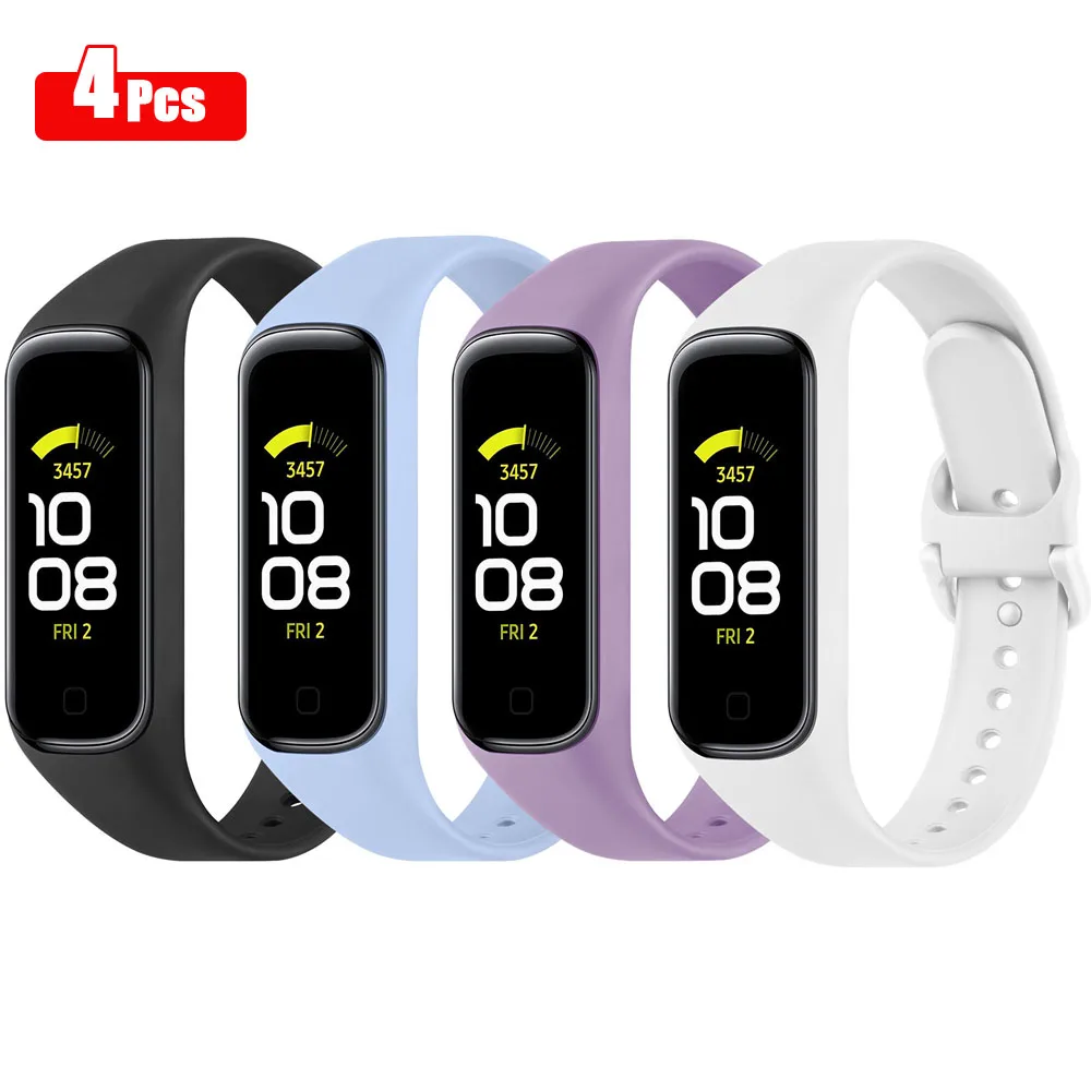 4pcs/3pcs/lot Silicone Strap For Samsung Galaxy Fit 2 Band Bracelet For Samsung Galaxy Fit 2 Watch Band Wristband Replacement