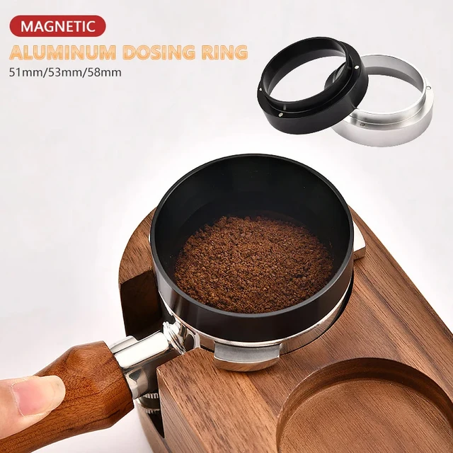 Magnetic Coffee Dosing Ring Aluminum For 51MM 54MM 58MM Espresso Portafilter Barista For Espresso Brewing Coffee Tool Coffeeware