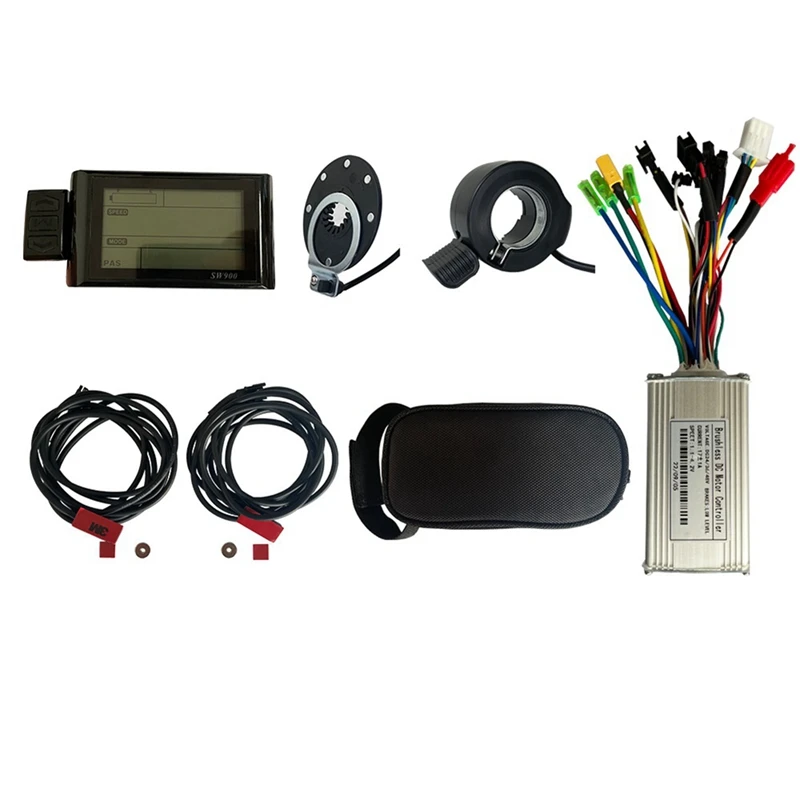 Sw900 Lcd Meter Small Kit Materiali Compositi Neri Modifica Elettrica Per La Conversione Della Bicicletta Ciclismo All'Aperto