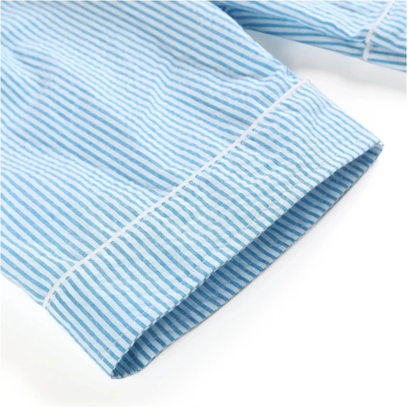 100% Cotton Seersucker Kids Pajama Set 3