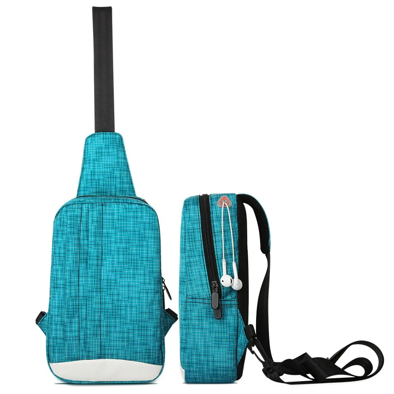 

2019 New Slant Mobile Phone Bag Men and Women Waterproof Single Shoulder Bag Satchel Fashion Outdoor Chest Bag