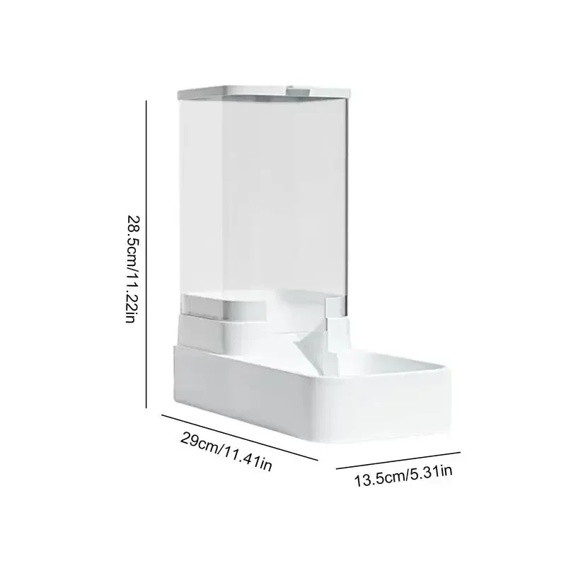 

Feeder Dog Large Waterer Food Cat Dispenser Dispense Capacit Gravity Water For Automatic