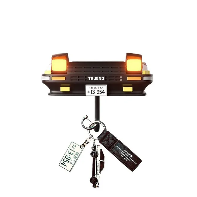 AE86 voiture créatif crochet phare clé support de rangement porte-clés pour véhicule décoration porte-clés 4