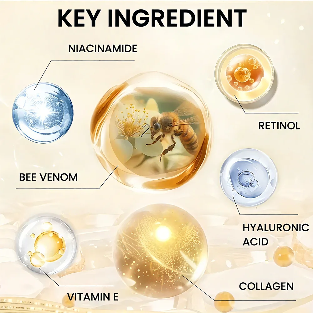 YUITIKUE: Retinol Bee Venom Cream, Deep Hydration & Firming Moisturizer, for all light beige types, lightweight formula