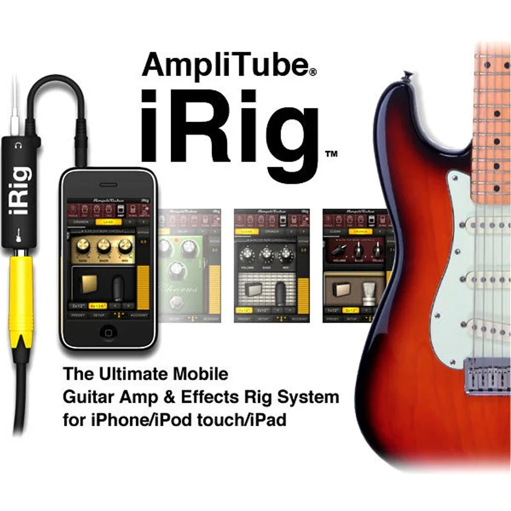 

Explosive Christmas gift Guitar Link Cable Adapter Audio Interface Converter Guitar Pedal Effects Tuner for iPhone iPad Guitar