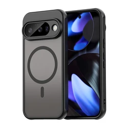 Translucent Matte Magnetic Phone Case with Magsafe Compatibility - Google Pixel 8 Pro (Black)