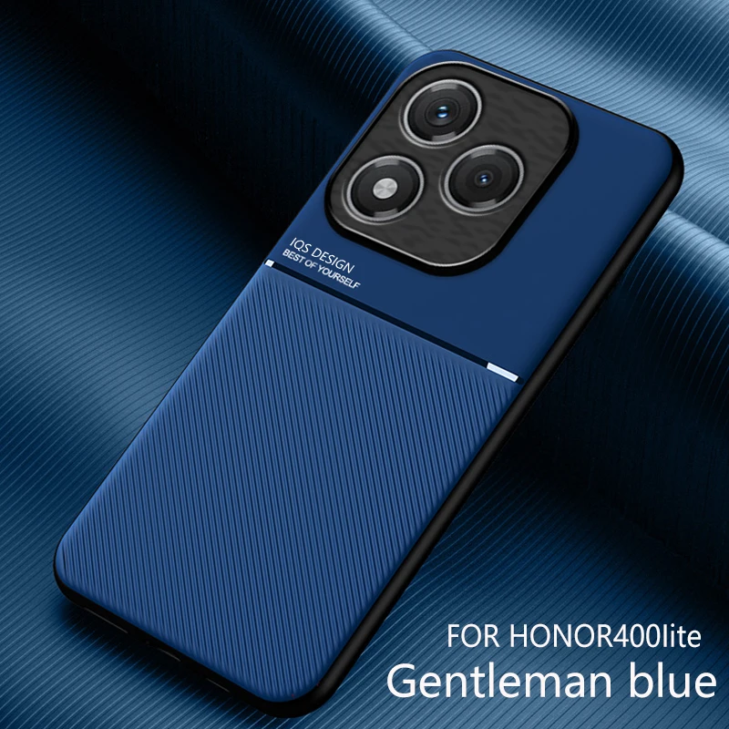 Luxury Shockproof PU Leather Texture Phone Case with Magnetic TPU Frame and Plastic Back Cover
