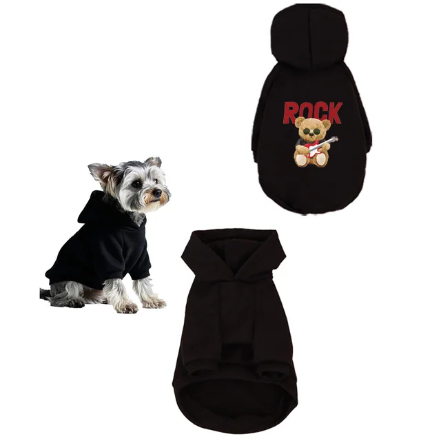 1 Pc Pet Hooded Sweatshirt  Cats & Dogs Fashion Unique Printed Pattern For Pomeranian  Maltese 4