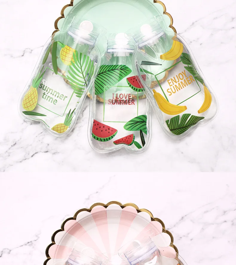 Bottle Mini Cartoon Hot Water Transparent PVC Hot Water Bottle Small 3 undefined Cartoon Hot Water Bottle Mini Transparent PVC Hot Water Bottle Small
