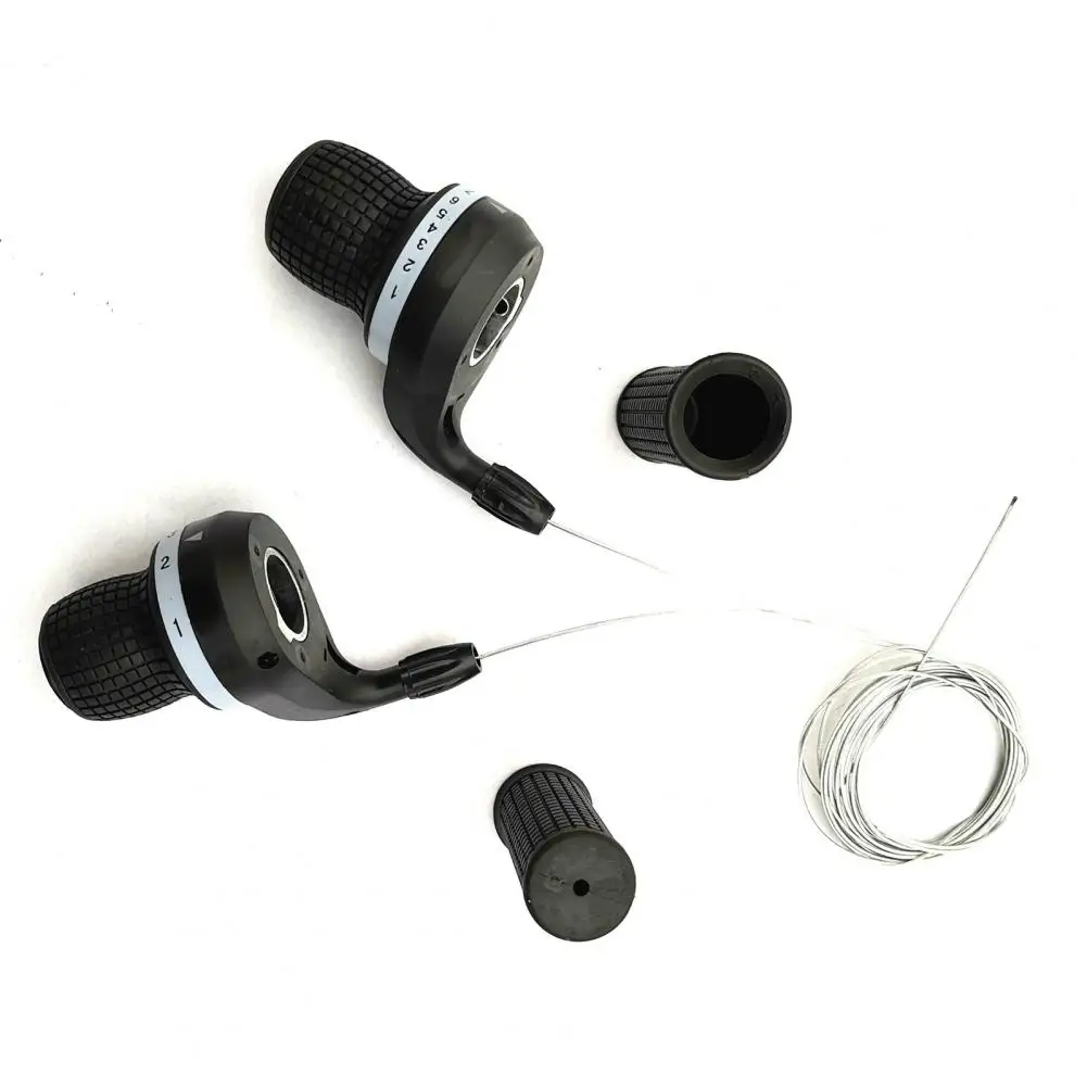 Levier De Changement De Vitesse Léger Pour Vélo, Ensemble De Manettes De Vitesse Torsadées, Installation Facile, Non Ald, Poignées De Guidon De Vélo, 3/7 Vitesses