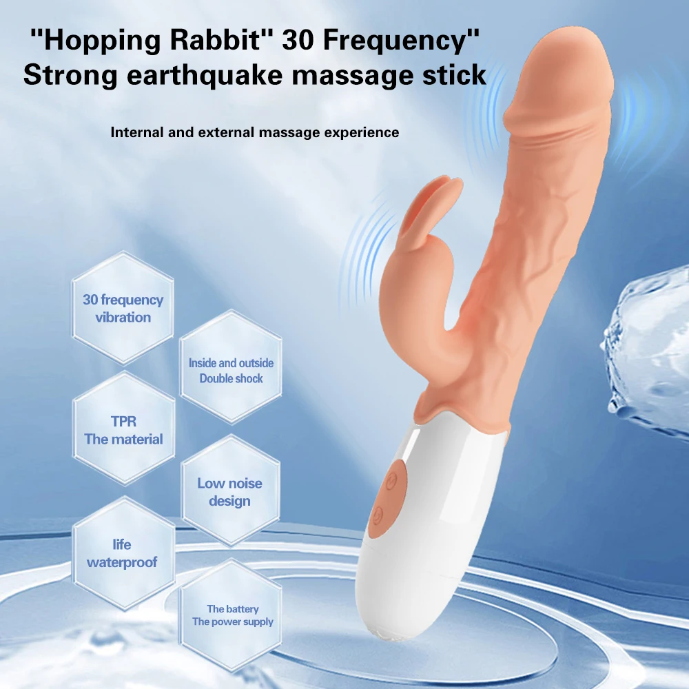 Realistic Dildo Vibrator With 30 Speed Settings For Women_voghion.com