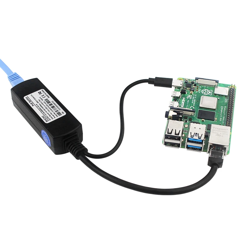Raspberry Pi 4 PoE Splitter 10/100/1000Mbps 5V 3A Type C Connector USB Type C Po