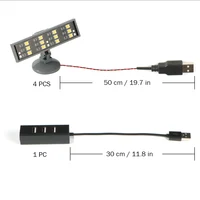 4pcs Building Block Light Set RGB LED for Bricks High Brightness Ideal Spotlights for Models Exterior Lighting DIY 6