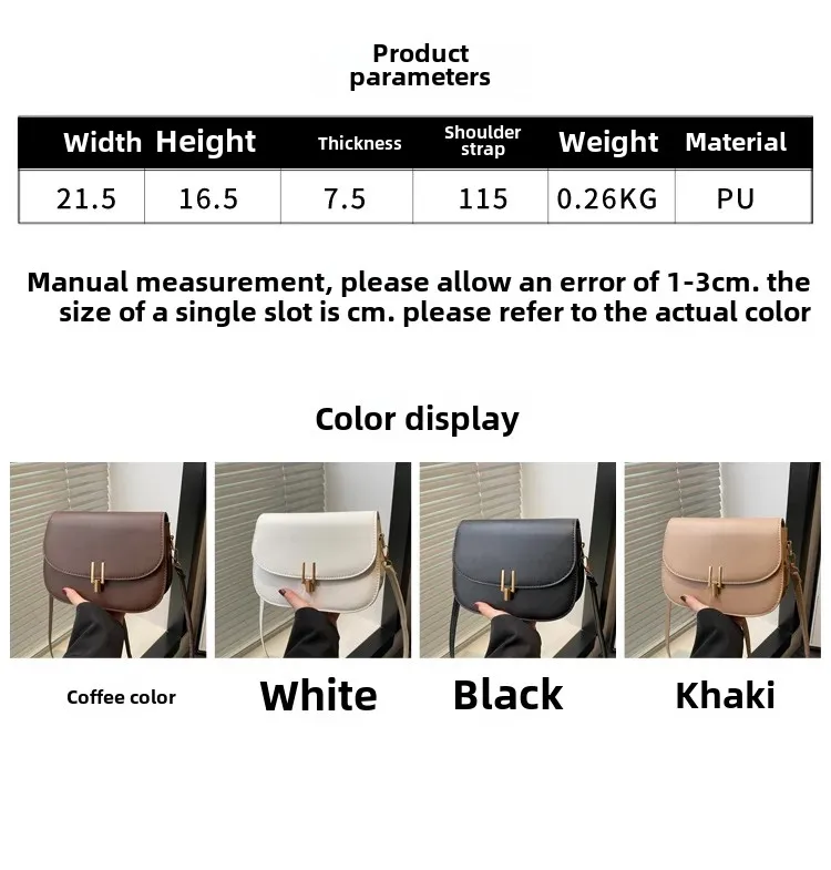 Sac bandoulière pour femme, style rétro