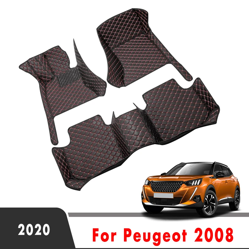 YEE PIN 2008 Alfombrillas Compatibles Con Peugeot 2008 2020-2023 (no Para E-2008) Juego Completo Duradero Y Resistente Al Desgaste Alfombrillas Impermeables Y Antideslizantes