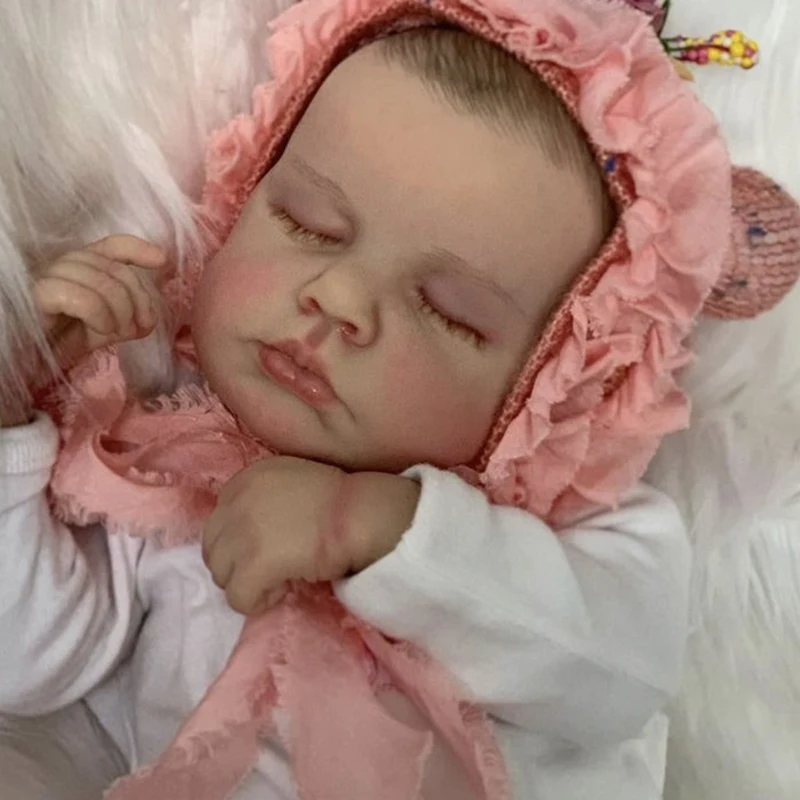 

Кукла-младенец Loulou, 19 дюймов, Реалистичная кукла ручной работы, Реборн, мягкое на ощупь, искусственная кожа с 3d-рисунком, видимые вены