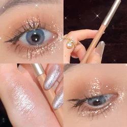 Sweet Mint Lying Silkworm Pencil Galaxy Glitter Eyeshadow Pen Long-lasting Waterproof Shiny Eyeliner Outline Pen Stick Makeup