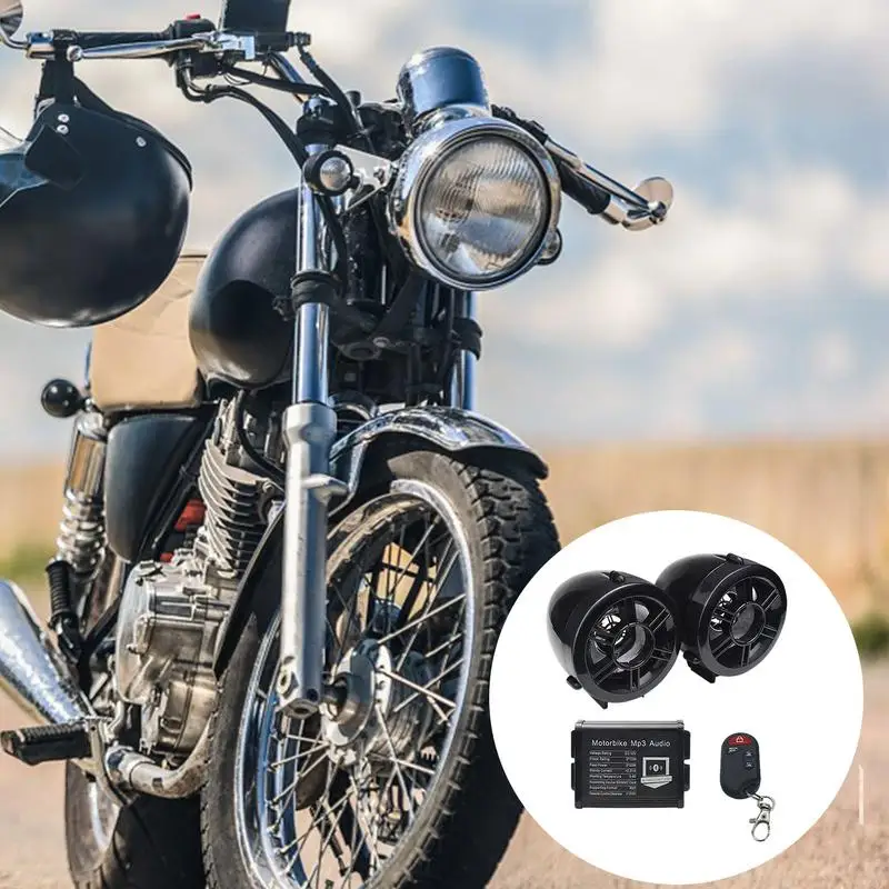 

Motorbike Speakers Motorcycle Handbar Speaker Handbar Stereo Speaker System With Real-Time Voice Prompts For Golf Motorcycle