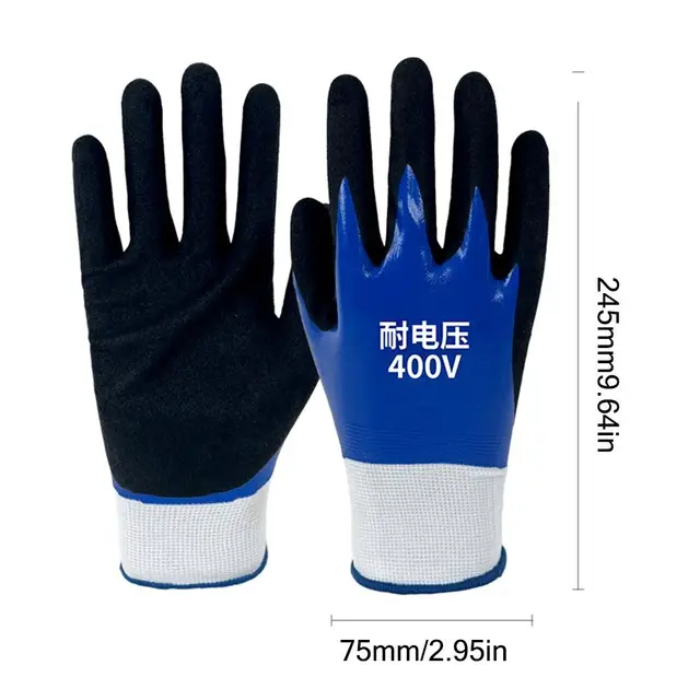 Blue Electrician Insulating Gloves 6