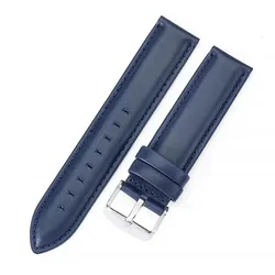 Premium Genuine Leather Watch Strap - Unisex, Multiple Sizes Available - 13mm (Blue)