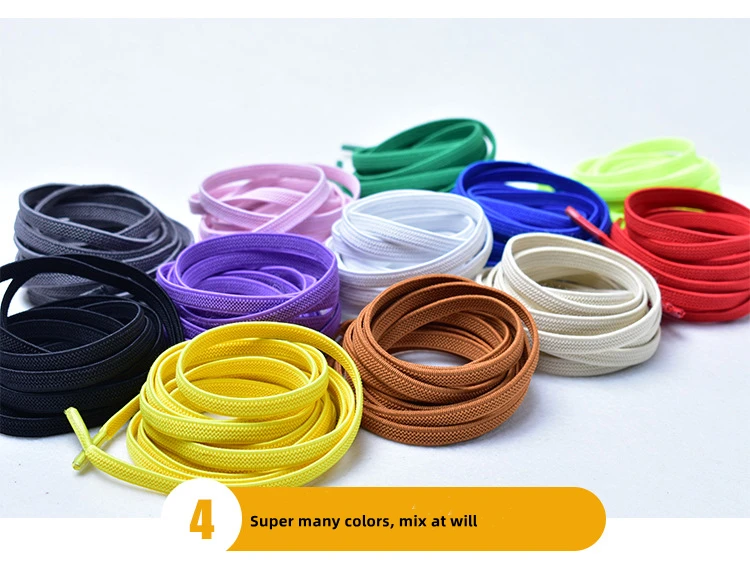No Tie Flat Hiking Running Shoe Lace Elastic Shoelaces Outdoor Leisure Sneakers Quick Safety Flat Shoelace Kids Adult Lazy Laces