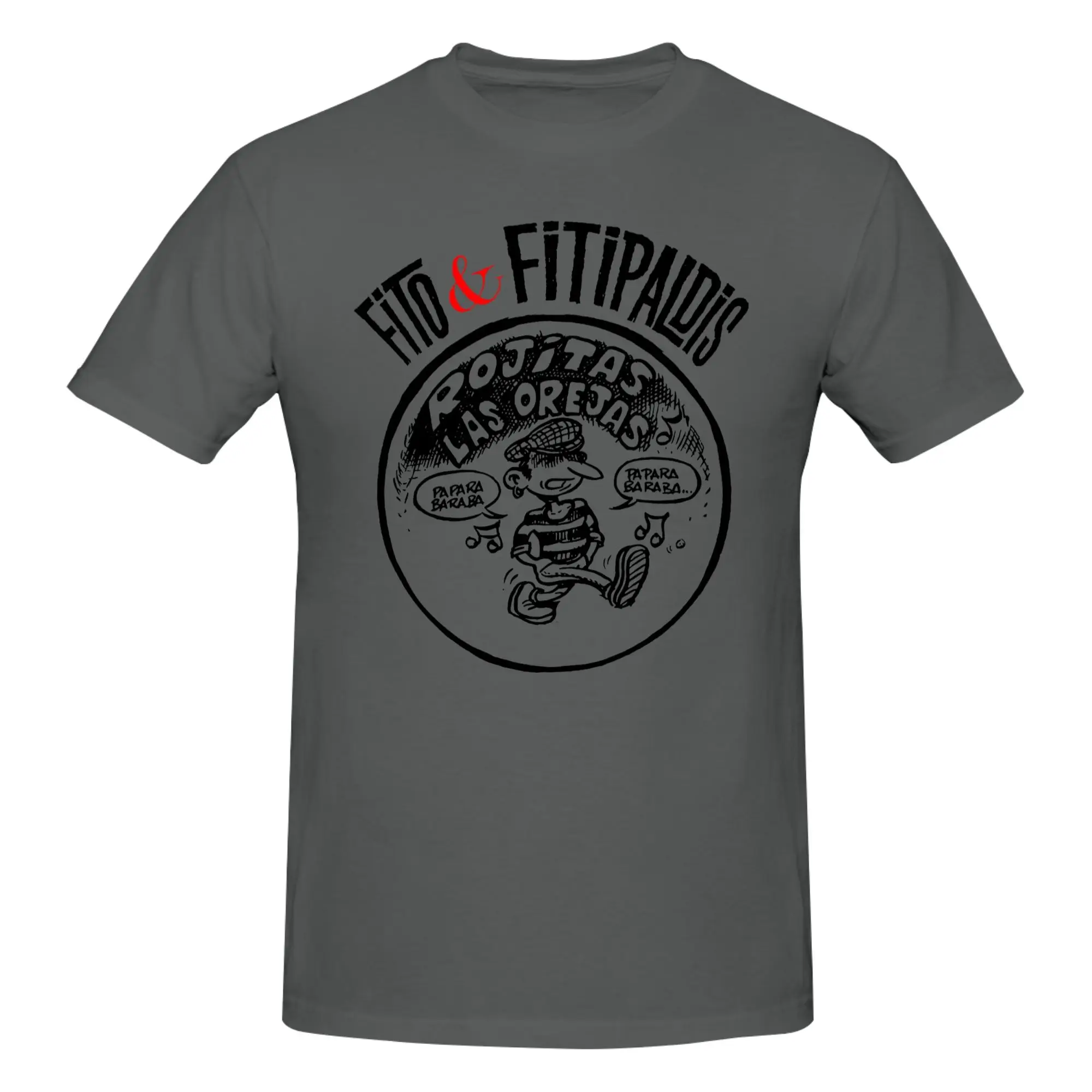 1 Stück Basque Rock Icons Lustiges T-Shirt aus 100 % Baumwolle Fito Fitipaldi Tees Tops für Männer