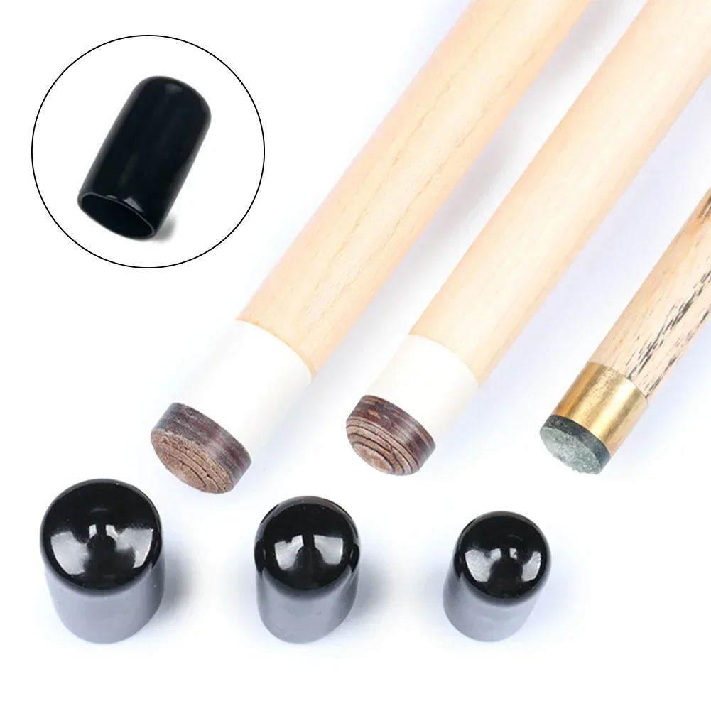 Billiard Accessories Billiard Cue Tips 3PCS/6PCS Billiard Cue Head Rubber Protective Cover Black Eight Snooker Pool Cue Tip Moistureproof Cap
