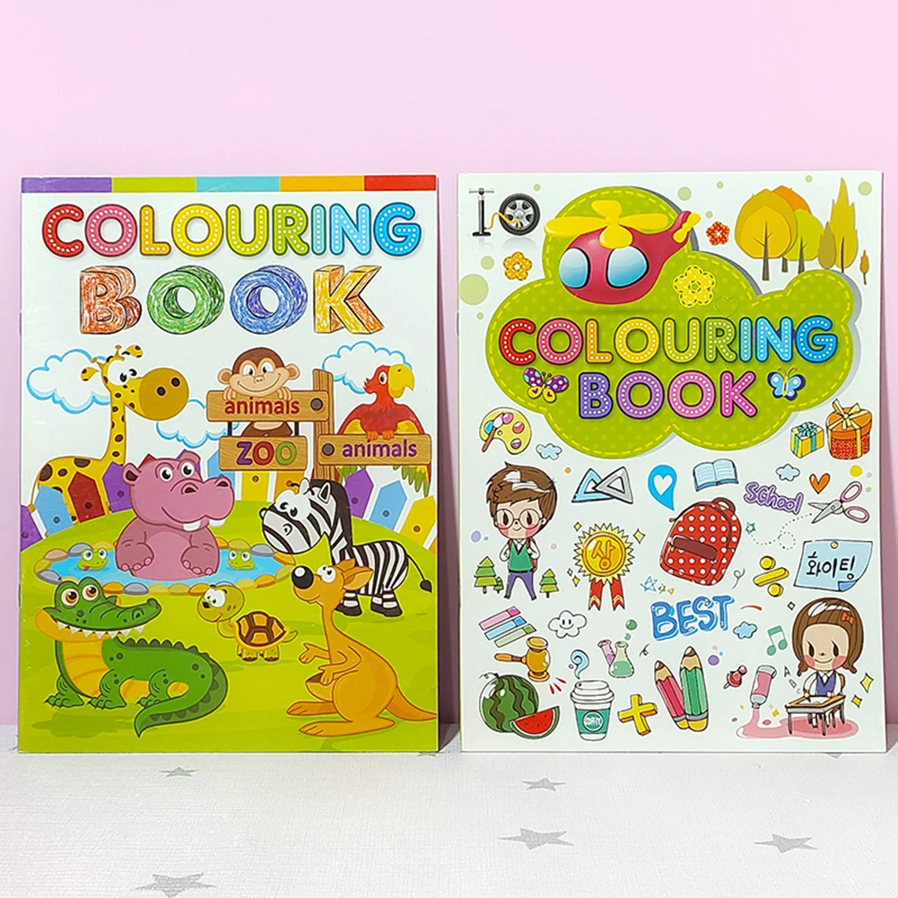 Cartoon Coloring Book Kindergarten Coloring Paintings Books for Kids Boys Girls Filling Picture Book Coloring Book Children Gift