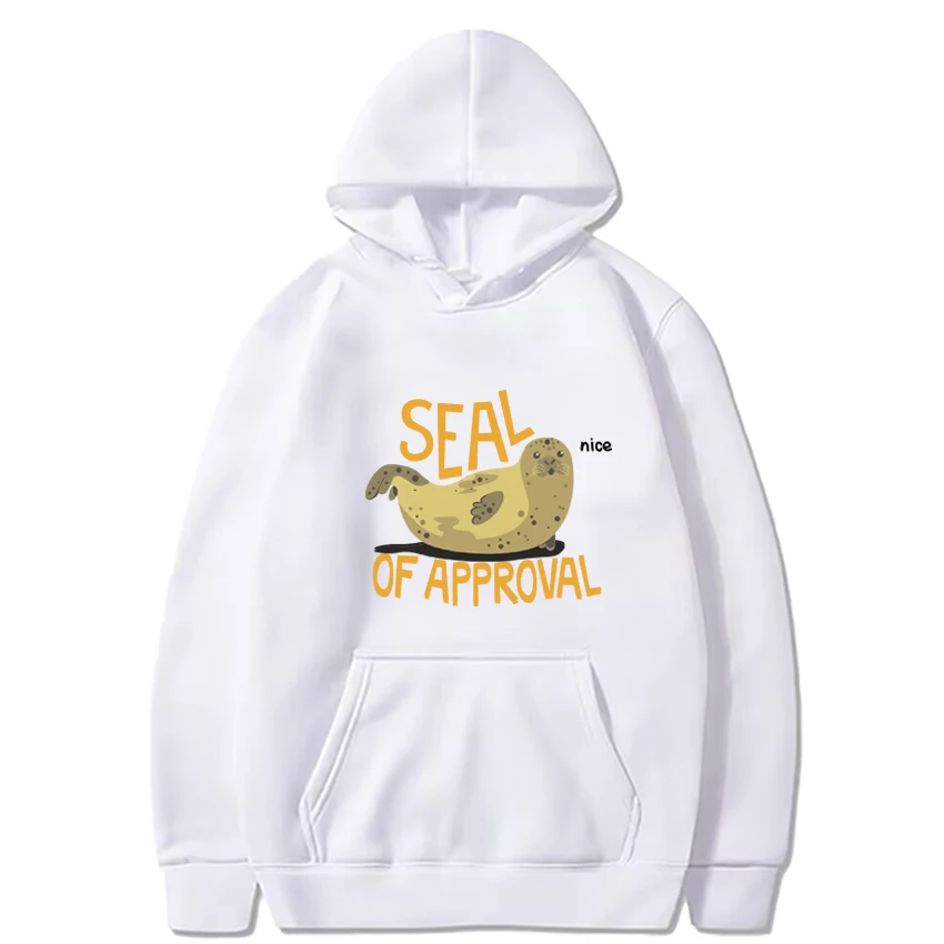 Seal of Approval Graphics hoodie Men Women Harajuku Fashion Streetwear Long Sleeve Sweatshirt High Quality 2024 Fleece Hoodies