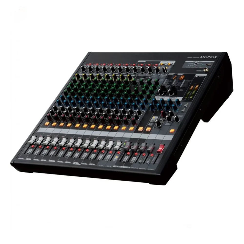 MGP16X 16 Channel Premium Mixing Console 10 Mic Inputs with 48V Phantom Power and HPF per Channel