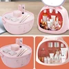 Large Capacity Cosmetic Storage Box Bathroom Desktop Beauty Makeup Organizer Skin Care Storage Drawer Waterproof Dustproof 4