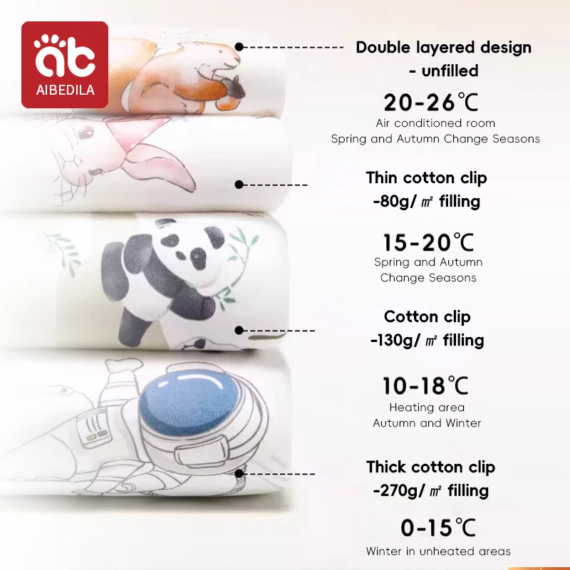 AIBEDILA Kids Onesie Boys Girls Long Sleeve Bamboo Cotton Pajamas Children Winter Cartoon Pyjama Baby Sleepwear Sleeping Bag 2