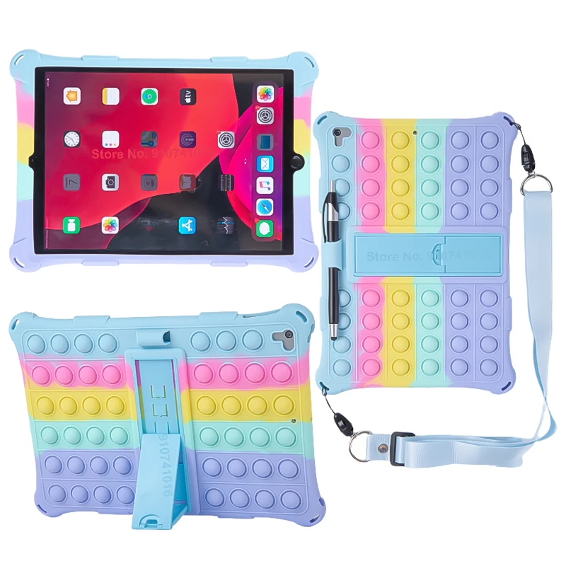 Coque en silicone pour enfants, iPad 10.2, 7e, 8e, 9e, 10e, 10.9