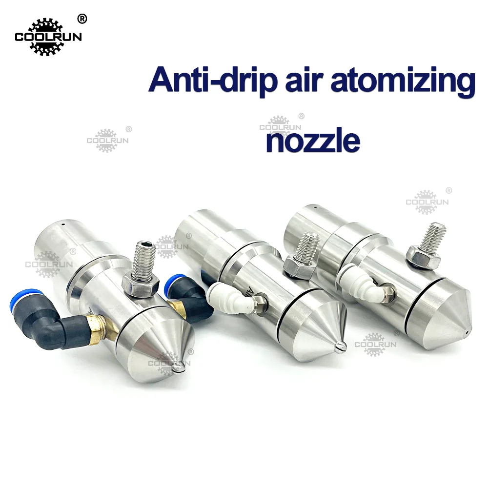 CoolRun 304SS anti-drip air atomization nozzle fluid spray nozzle corrugated cardboard humidification nozzle dust removal