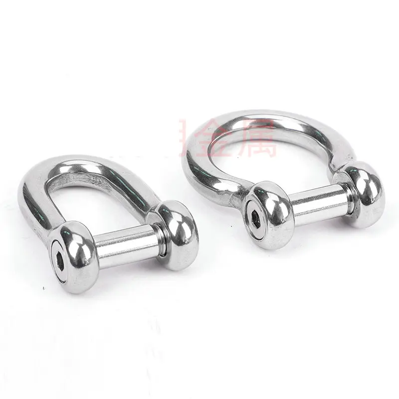 Stainless Steel 304 High Tensile M5-M20 HEX Socket Countersunk Pin Dee or Bow Type Anchor Shackle 4PCS Anchor Shackle