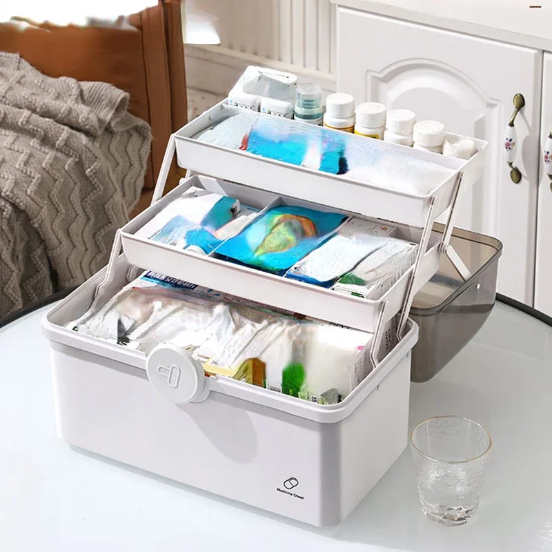 

Home Medicine Box Large Capacity Medicine Box For Home Medicine Storage Multi Layer Classification
