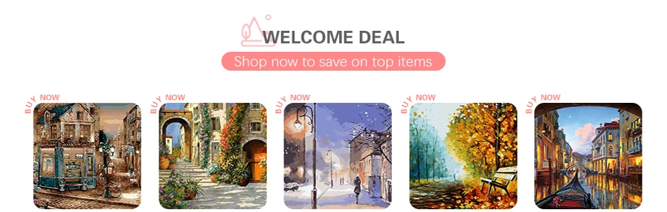 Description Picture 2 of itemCHENISTORY Paintings By Number Kit Landscape Paint Canvas Picture Oil Painting By Number HandPainted For Adults Home Decor New