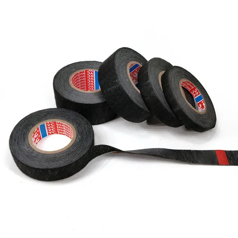 Electrical Tape Heat Resistant Harness Tape Fabric Cloth Tape Adhesives Harness tape Wiring Loom Cable Harness Adhesive Tape