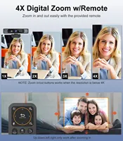 Spedal 931 HD 4K 30Fps 120 Wide Angle Webcam Wtih Microphone Remote Control Streaming PC Conferencin Windows Mac Linux - Image 2