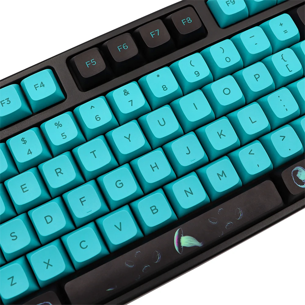 XDA-Ocean Jellyfish Dye Sub Keycap Set, PBT